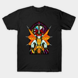 Stained Glass Space Chicken T-Shirt